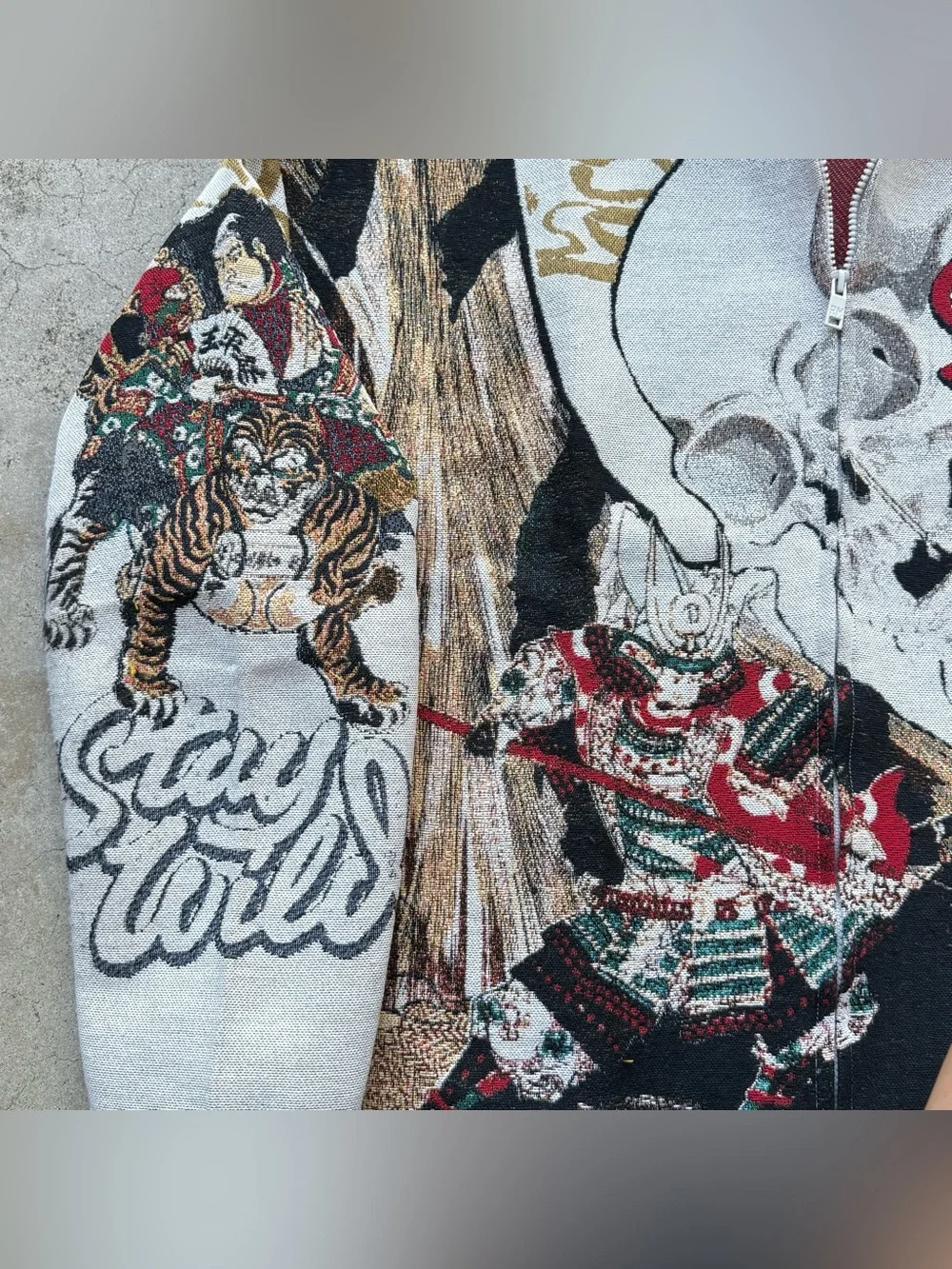 REBEL MINDS ‘STAY WILD’ Tapestry Zip Up Hoodie